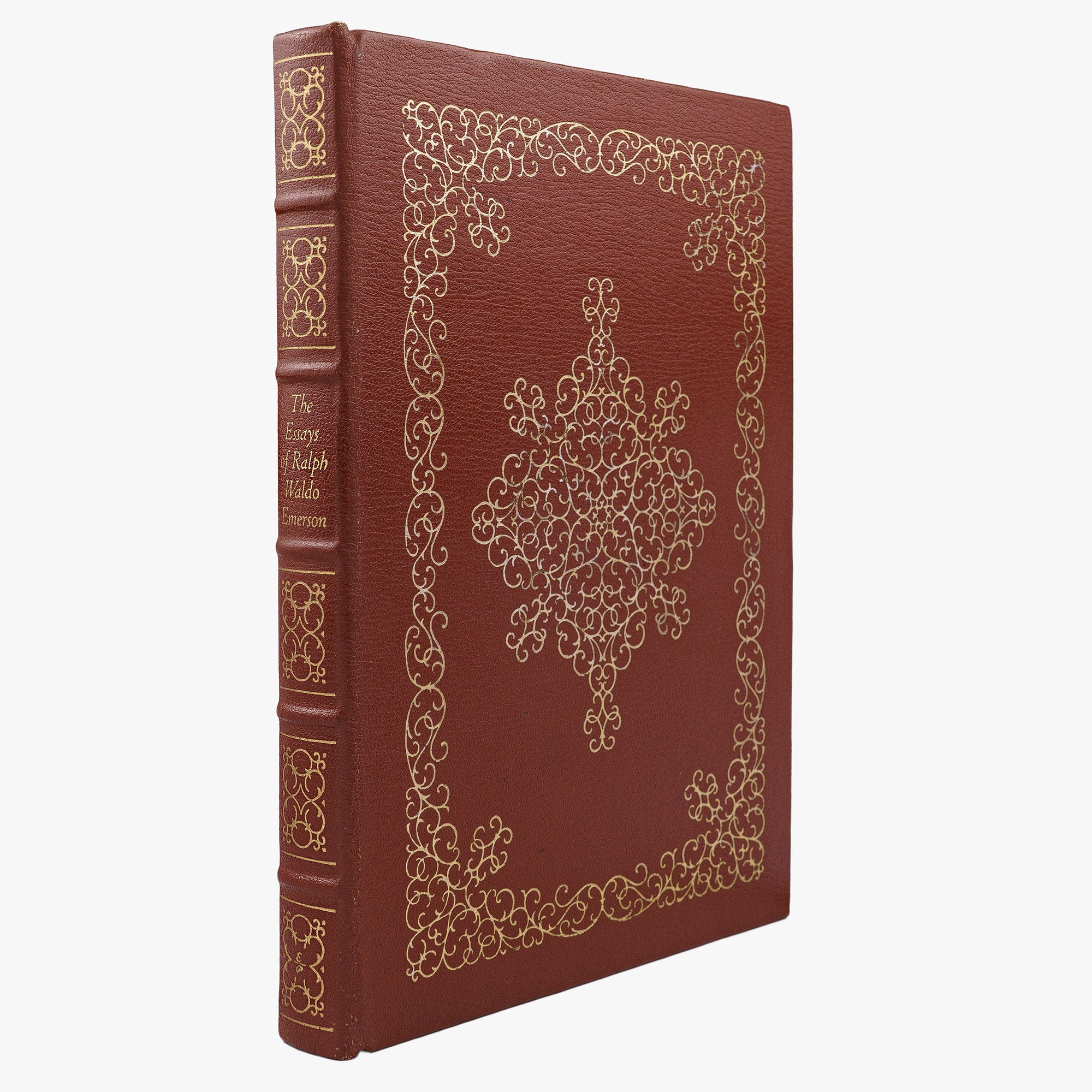 The Essays of Ralph Waldo Emerson (The Easton Press, 1979). Livro físico com encadernação de luxo.