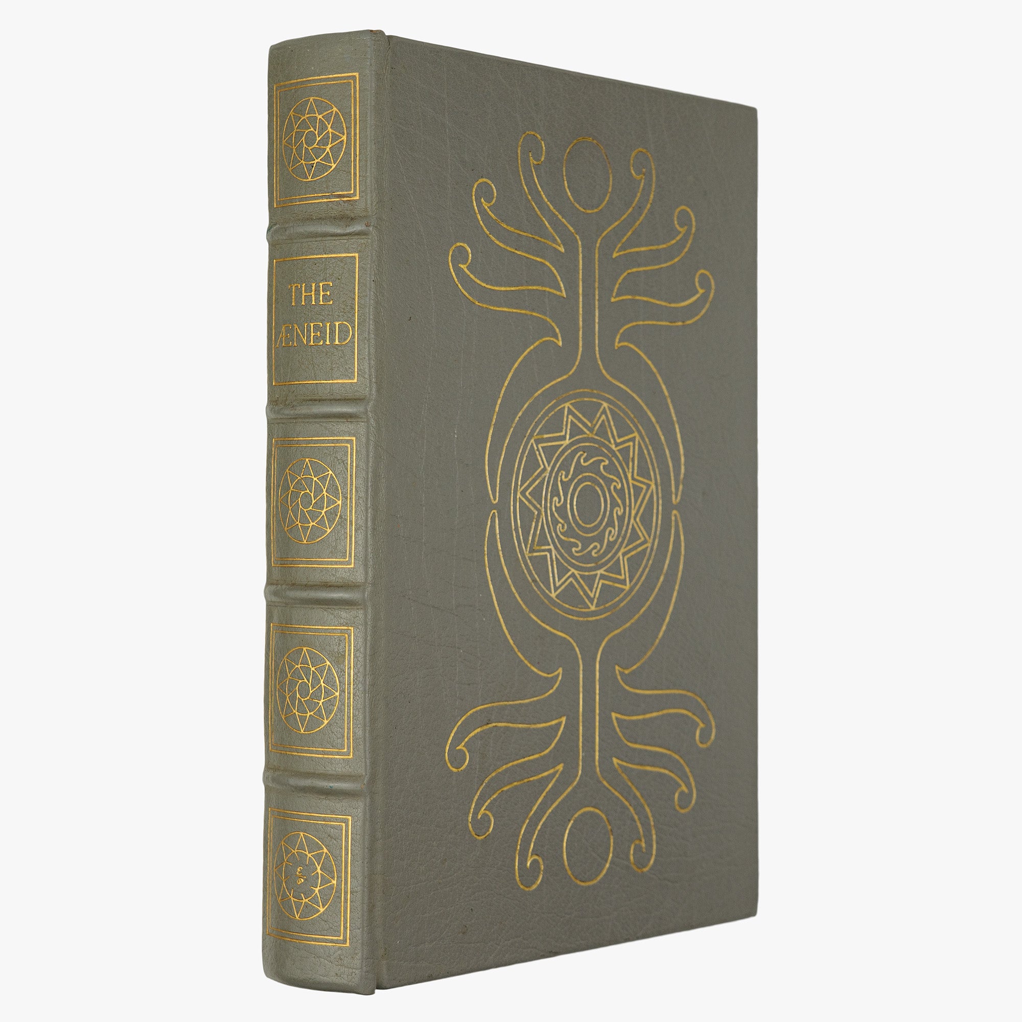 Virgílio — The Aeneid (The Easton Press, 1979). Livro físico ilustrado. Encadernação de luxo - capa em couro, cortes dourados e fita de leitura em cetim.