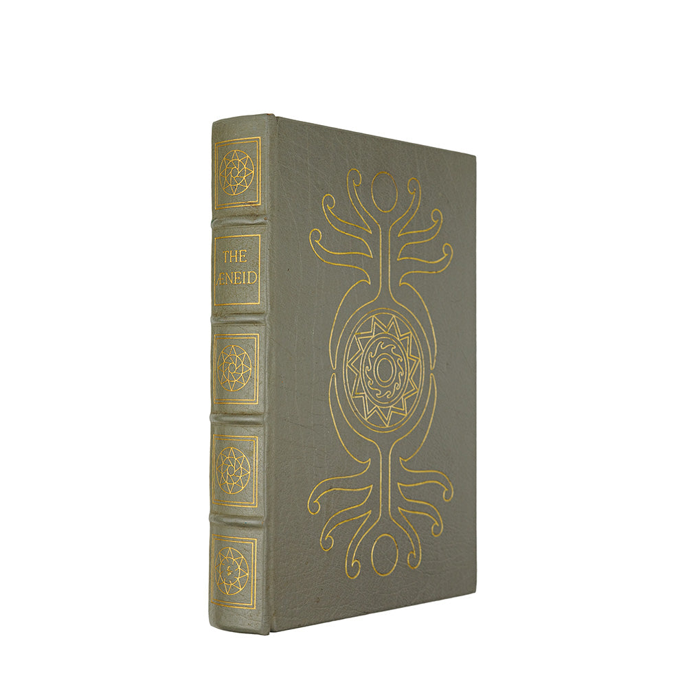 Virgílio — The Aeneid (The Easton Press, 1979). Livro físico ilustrado. Encadernação de luxo - capa em couro, cortes dourados e fita de leitura em cetim.