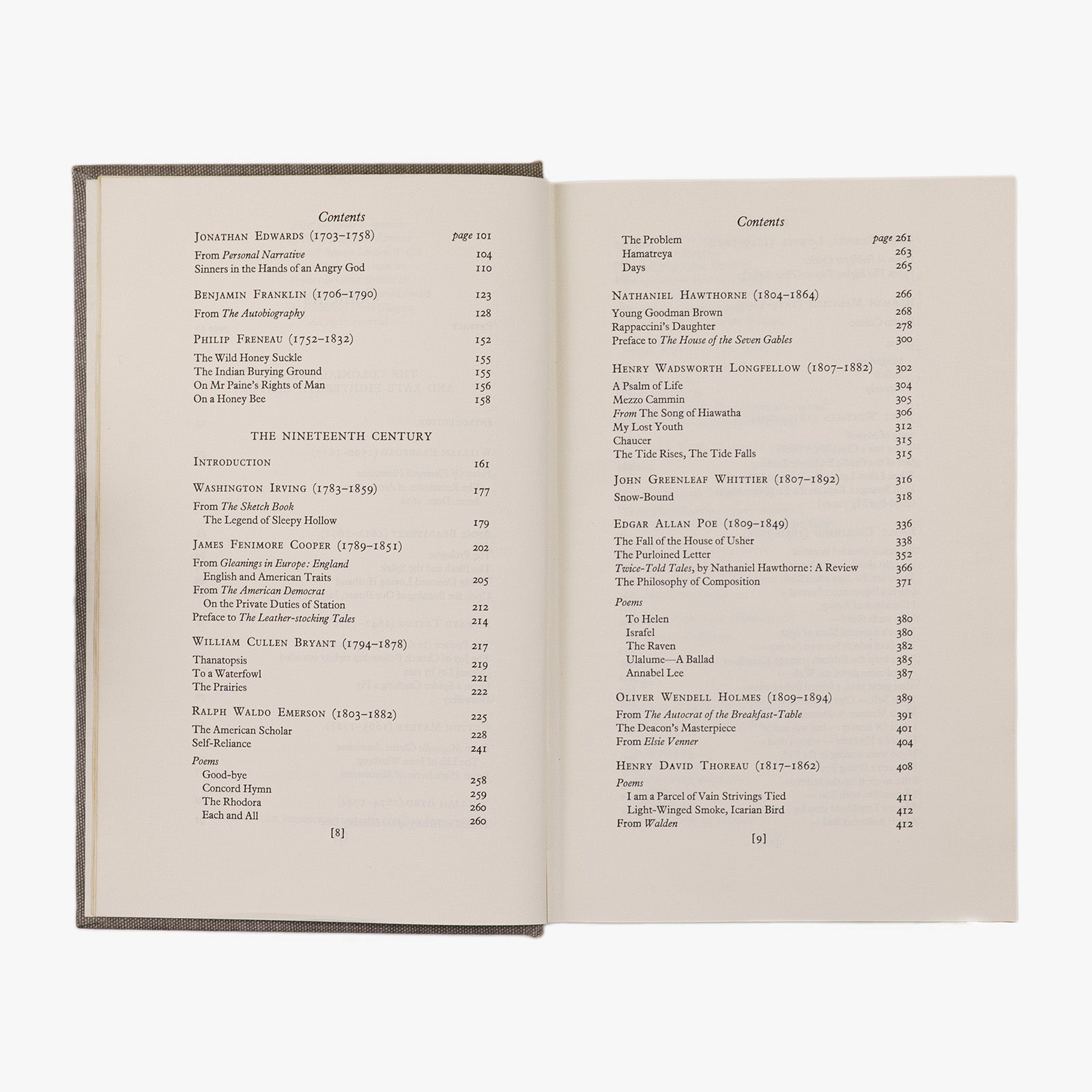 American Literature — Representative Anthology (Faber & Faber, 1965). Livro físico.