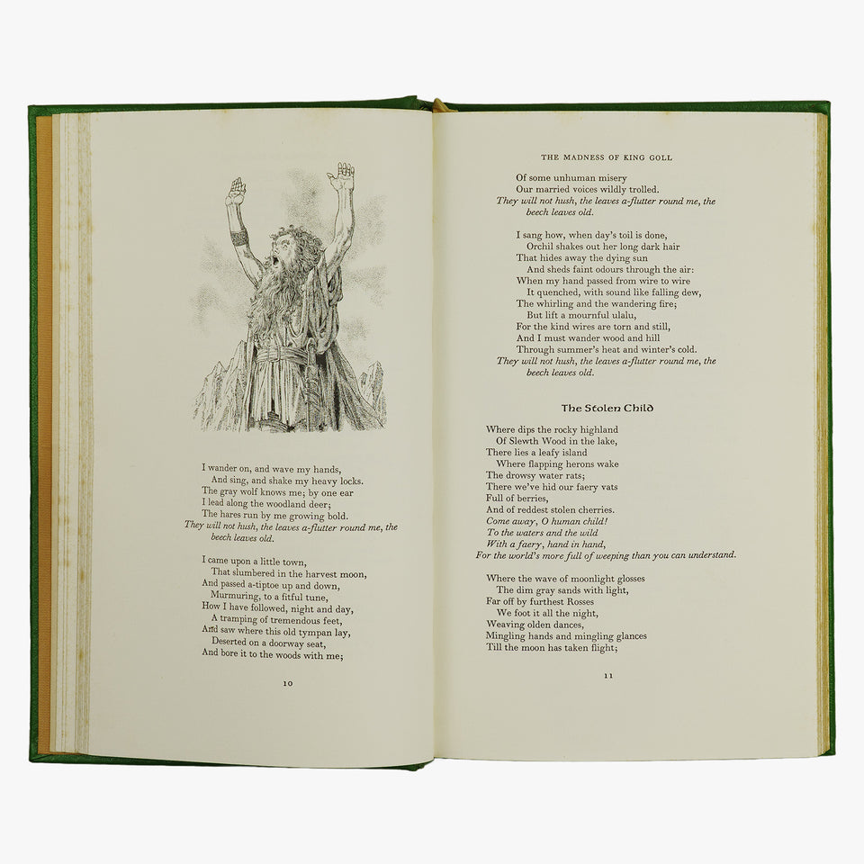 The Poems of W. B. Yeats (The Easton Press, 1976). Livro físico ilustrado. Encadernação de luxo.