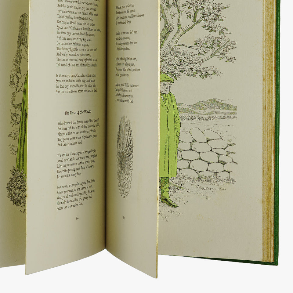 The Poems of W. B. Yeats (The Easton Press, 1976). Livro físico ilustrado. Encadernação de luxo.