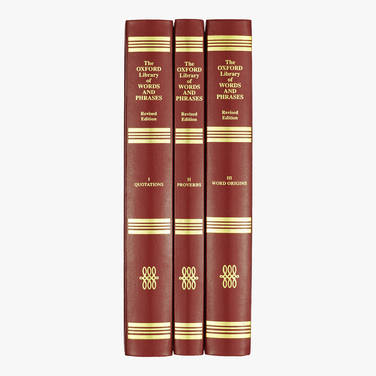 OXFORD UNIVERSITY PRESS. The Concise Oxford Dictionary of Quotations; The Concise Oxford Dictionary of Proverbs; The Concise Oxford Dictionary of Word Origins (Oxford University Press, Oxford, 1998), 3 vols.