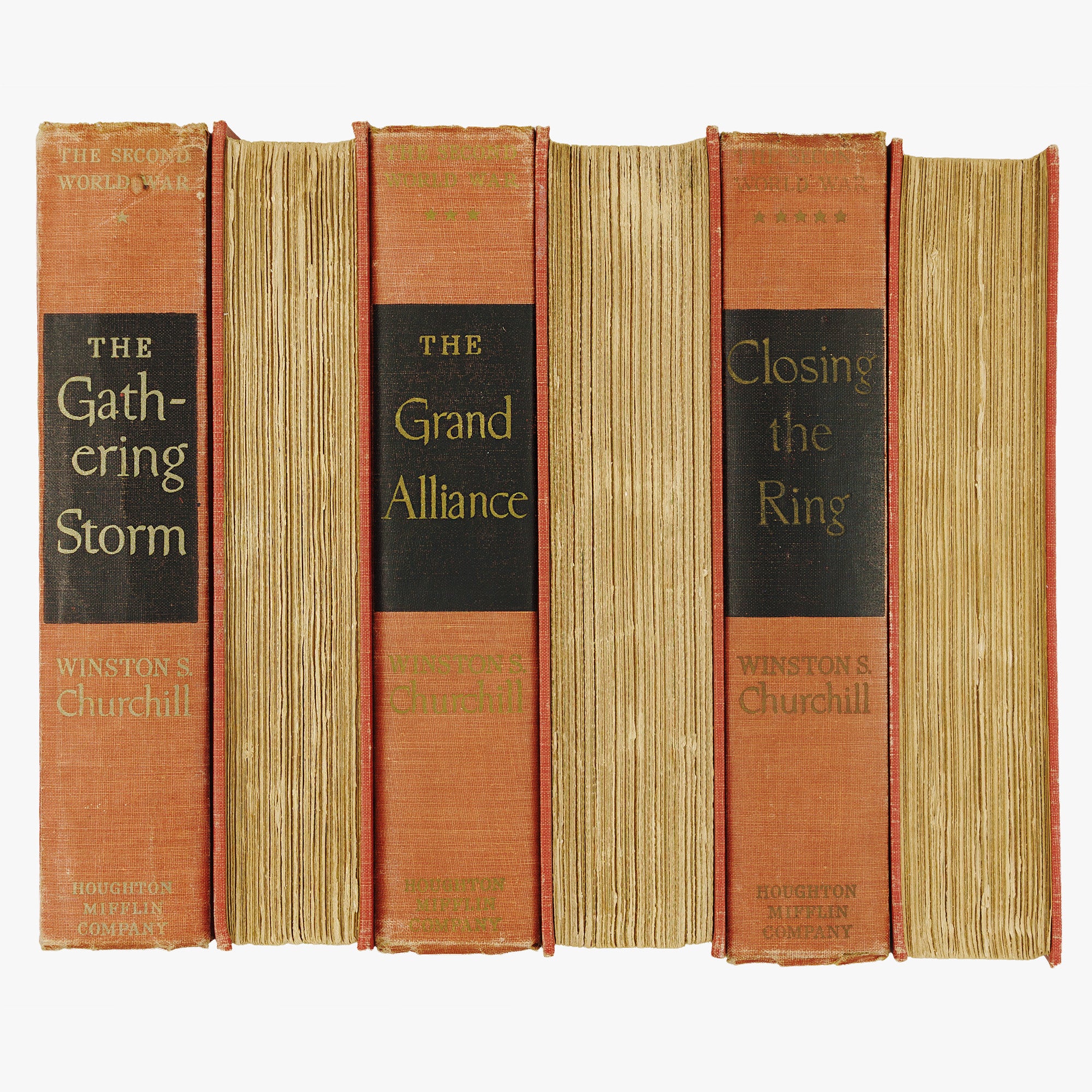 CHURCHILL, Winston Leonard Spencer (1874–1965). The Second World War (Houghton Mifflin Company, Boston, 1948–1953), 6 vols.