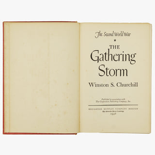 CHURCHILL, Winston Leonard Spencer (1874–1965). The Second World War (Houghton Mifflin Company, Boston, 1948–1953), 6 vols.