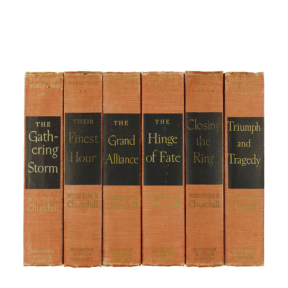 CHURCHILL, Winston Leonard Spencer (1874–1965). The Second World War (Houghton Mifflin Company, Boston, 1948–1953), 6 vols.