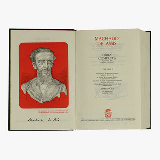 MACHADO DE ASSIS (Joaquim Maria) [1839–1908]. Obra completa (Companhia José Aguilar Editora, Rio de Janeiro, 1971–1979), 3 vols. Edição de colecionador.