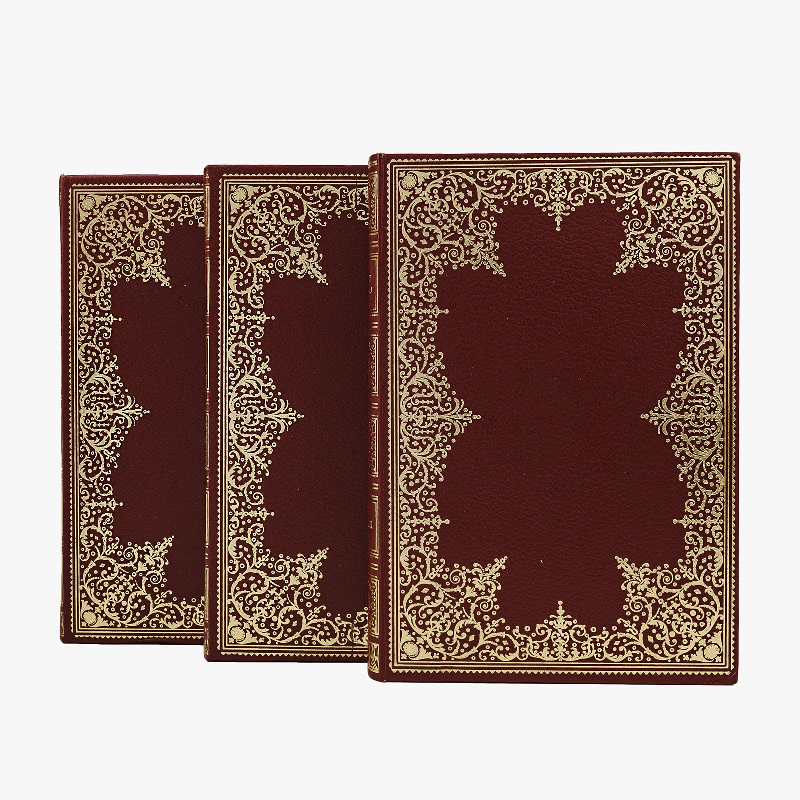 Giovanni Boccaccio — El Decameron (Círculo de Amigos de la Historia, 1973), 3 volumes. Livros físicos. Encadernação editorial com douração.