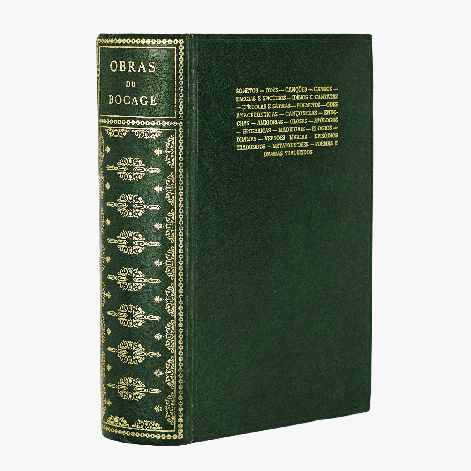 Manuel Maria Barbosa du Bocage — Obras de Bocage (Lello & Irmão, 1968). Livro físico.