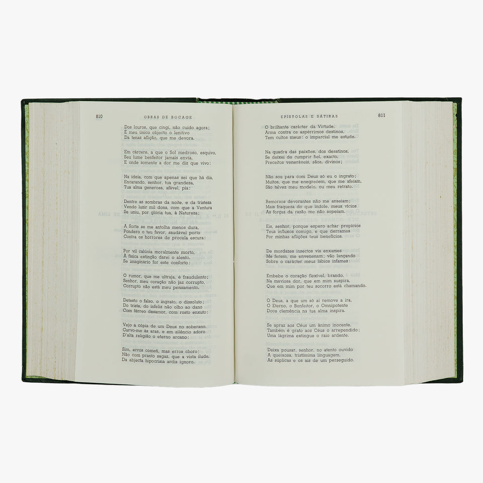 Manuel Maria Barbosa du Bocage — Obras de Bocage (Lello & Irmão, 1968). Livro físico.