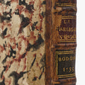 Cardeal de Bernis — La Religion vengée (Parma, Bodoni, 1795). 1ª (primeira) edição bodoniana. Encadernação coeva em meio couro com douração. 