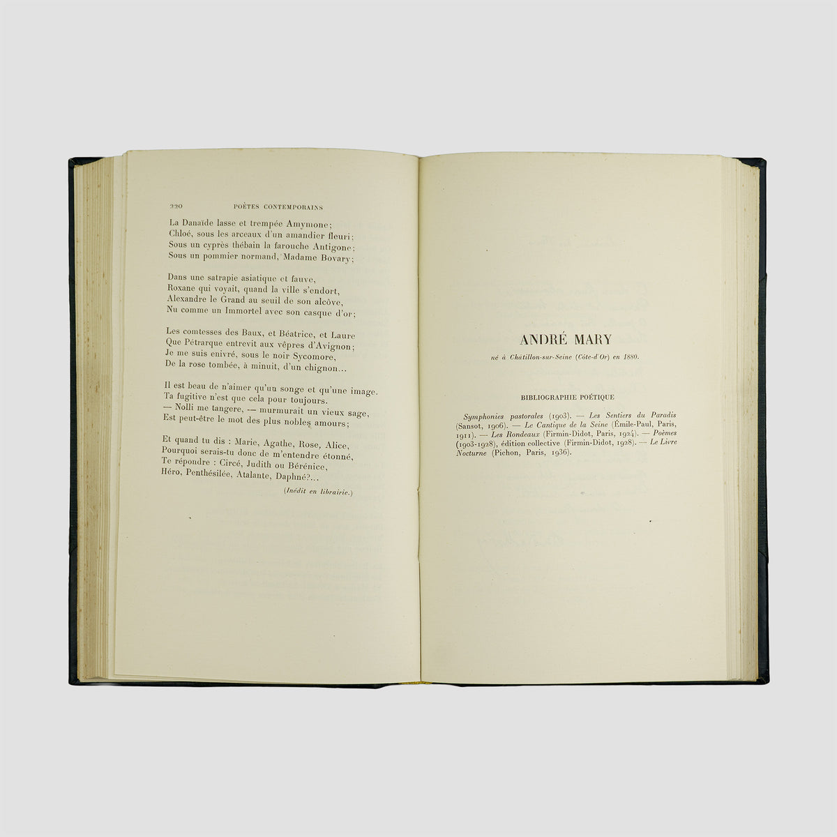 antologia Poètes contemporains edição Firmin-Didot 1938