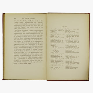 ALLEN, Percy Stafford (1869–1933). The Age of Erasmus: Lectures Delivered in the Universities of Oxford and London (Clarendon Press, Oxford, 1914).