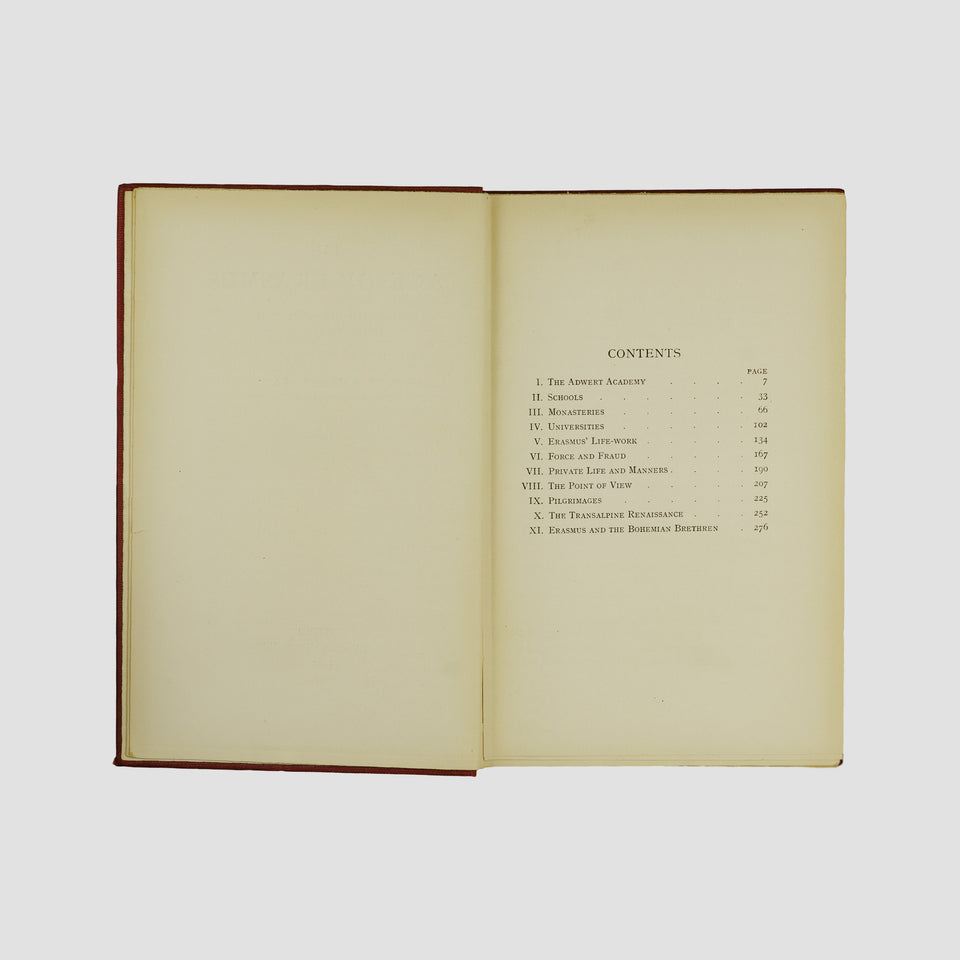 livro The Age of Erasmus de Percy Stafford Allen primeira edição 1914