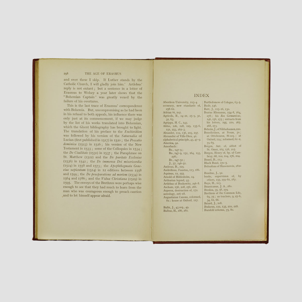 livro The Age of Erasmus de Percy Stafford Allen primeira edição 1914