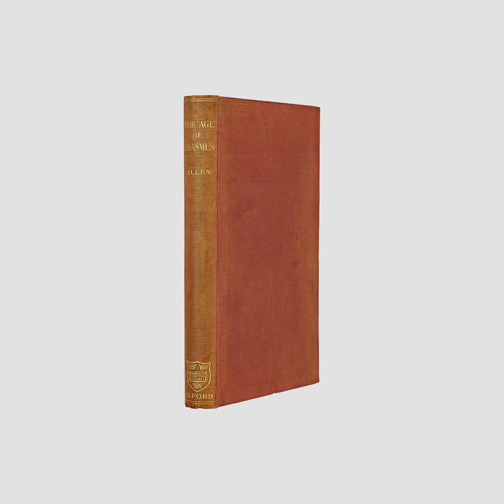 livro The Age of Erasmus de Percy Stafford Allen primeira edição 1914
