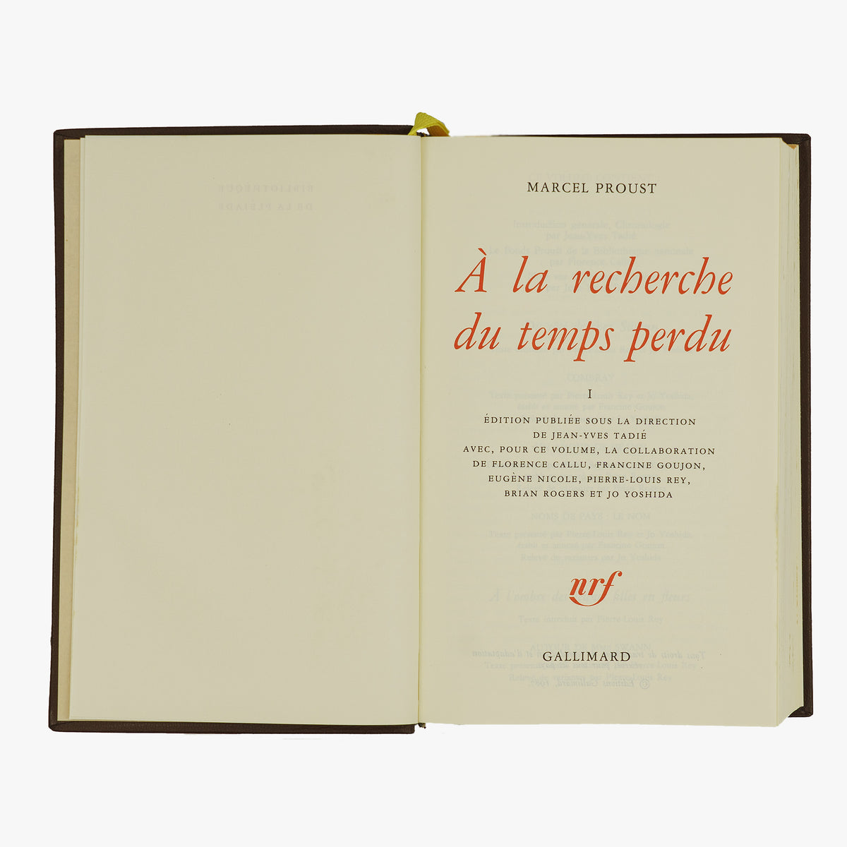 PROUST, Marcel (1871–1922). À la recherche du temps perdu (Gallimard, Paris, 1987–1989), 4 vols.