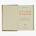 PROUST, Marcel (1871–1922). À la recherche du temps perdu (Gallimard, Paris, 1987–1989), 4 vols.