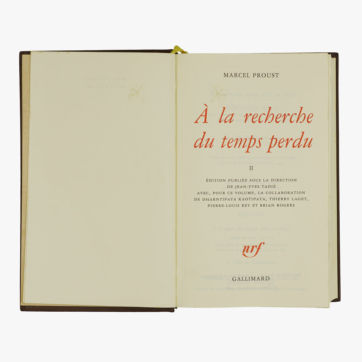 PROUST, Marcel (1871–1922). À la recherche du temps perdu (Gallimard, Paris, 1987–1989), 4 vols.