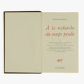 PROUST, Marcel (1871–1922). À la recherche du temps perdu (Gallimard, Paris, 1987–1989), 4 vols.