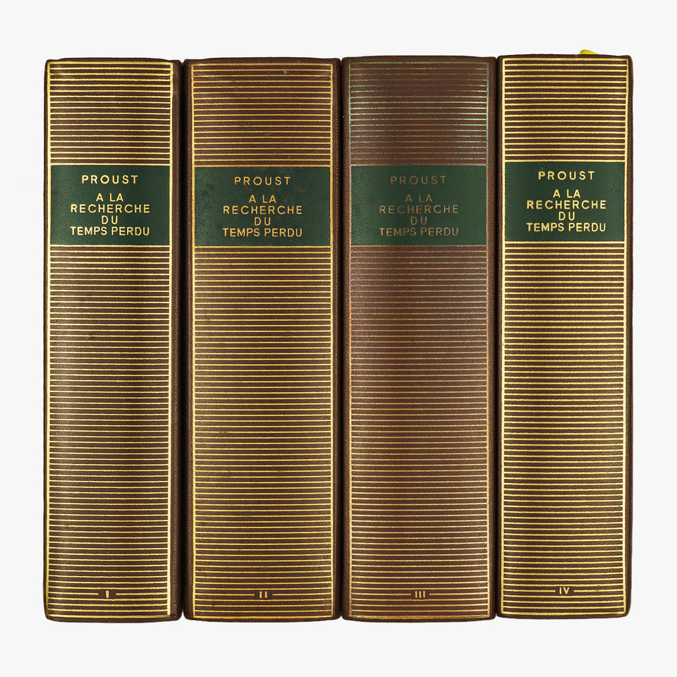 PROUST, Marcel (1871–1922). À la recherche du temps perdu (Gallimard, Paris, 1987–1989), 4 vols.