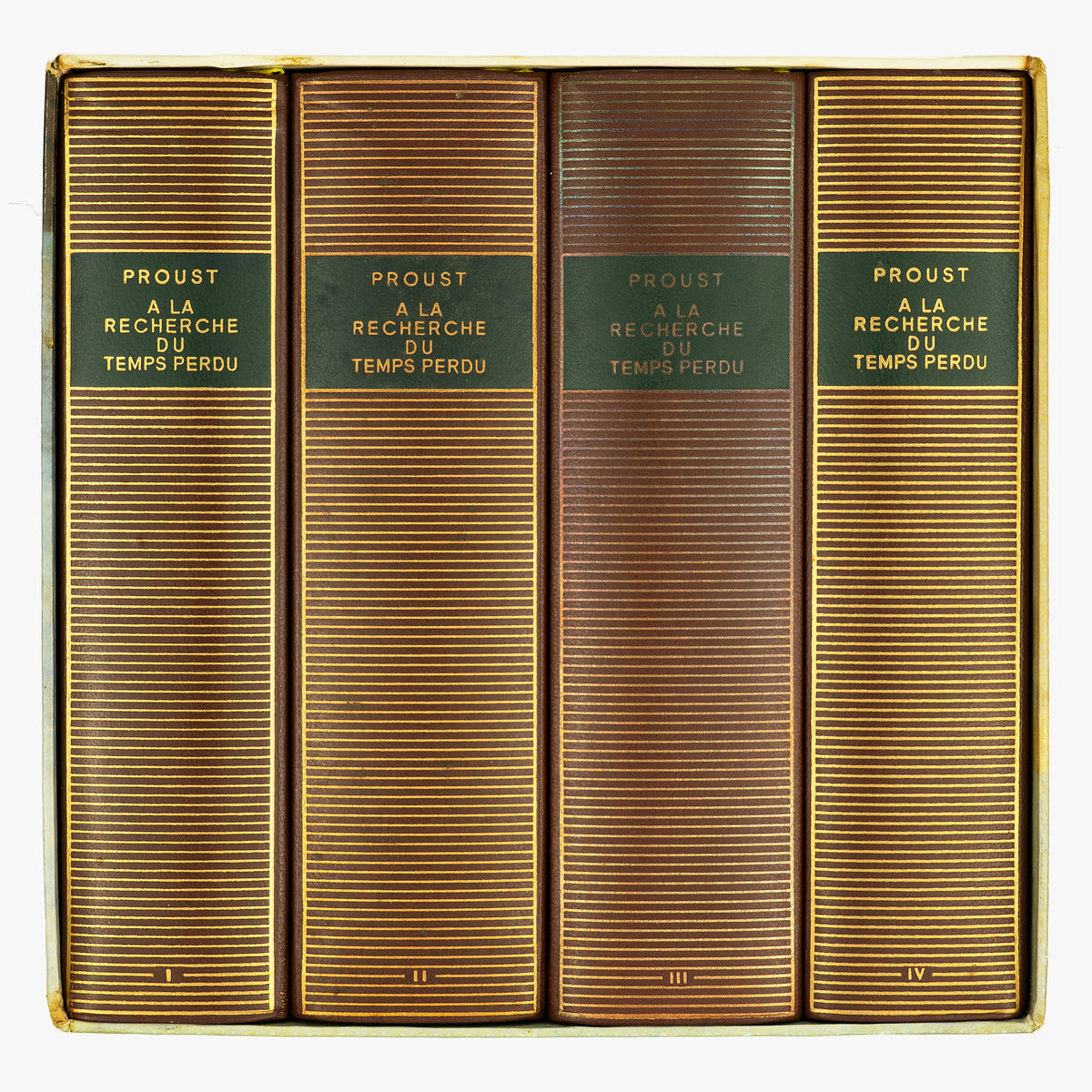 PROUST, Marcel (1871–1922). À la recherche du temps perdu (Gallimard, Paris, 1987–1989), 4 vols.