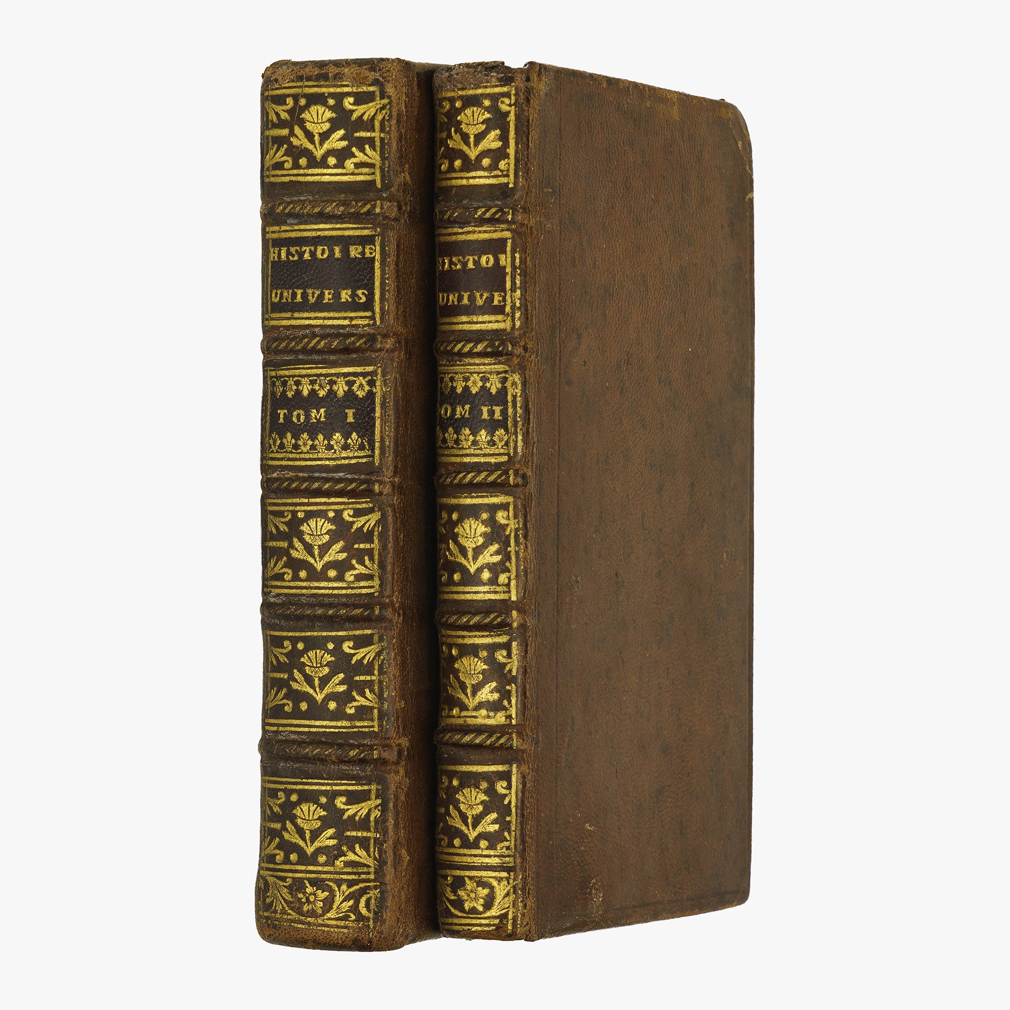 BOSSUET, Jacques-Bénigne (1627–1704); ANÔNIMO [séc. XVIII]. Discours sur l’Histoire Universelle; Suite de l’Histoire Universelle (David, Paris, 1766).