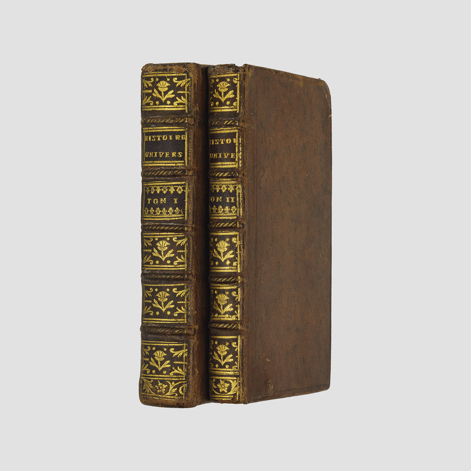 BOSSUET, Jacques-Bénigne (1627–1704); ANÔNIMO [séc. XVIII]. Discours sur l’Histoire Universelle; Suite de l’Histoire Universelle (David, Paris, 1766).