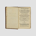 BOSSUET, Jacques-Bénigne (1627–1704); ANÔNIMO [séc. XVIII]. Discours sur l’Histoire Universelle; Suite de l’Histoire Universelle (David, Paris, 1766).