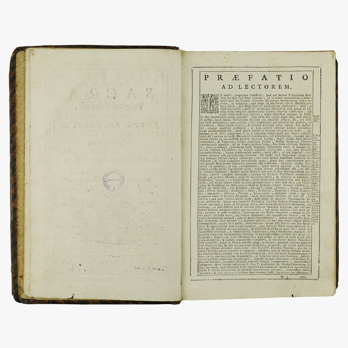 BIBLIA SACRA. Vulgatae Editionis Sixto-Clementina (Nicolaus Pezzana, Veneza, 1748).