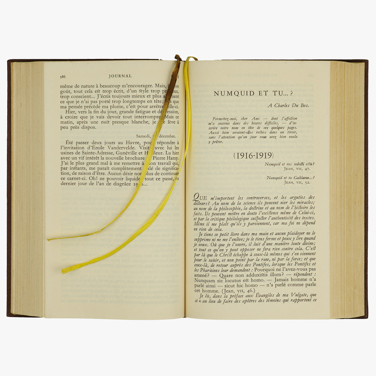 GIDE, André (1869–1951). Journal 1889–1939 (Gallimard, Paris, 1951).