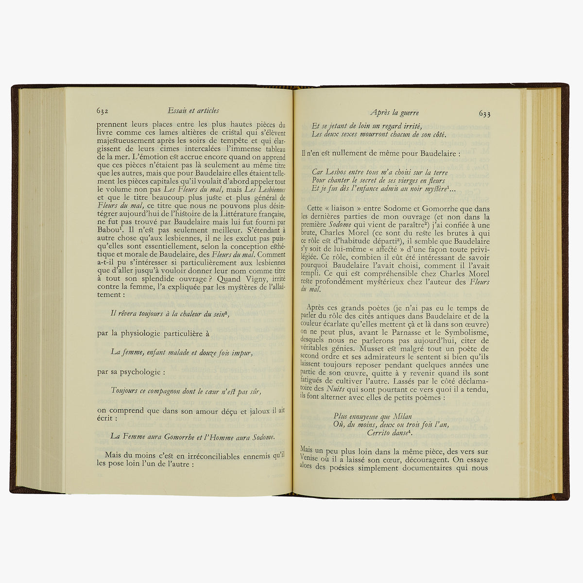 PROUST, Valentin Louis Georges Eugène Marcel (1871–1922). Contre Sainte-Beuve (Gallimard, Paris, 1971).