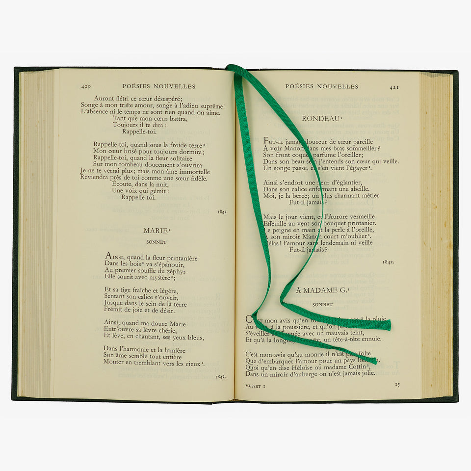 MUSSET, Alfred de (1810–1857). Poésies complètes (Gallimard, Paris, 1957).
