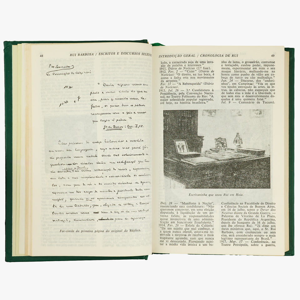 BARBOSA DE OLIVEIRA, Rui (1849–1923). Escritos e discursos seletos (Editora Nova Aguilar, Rio de Janeiro, 1997).