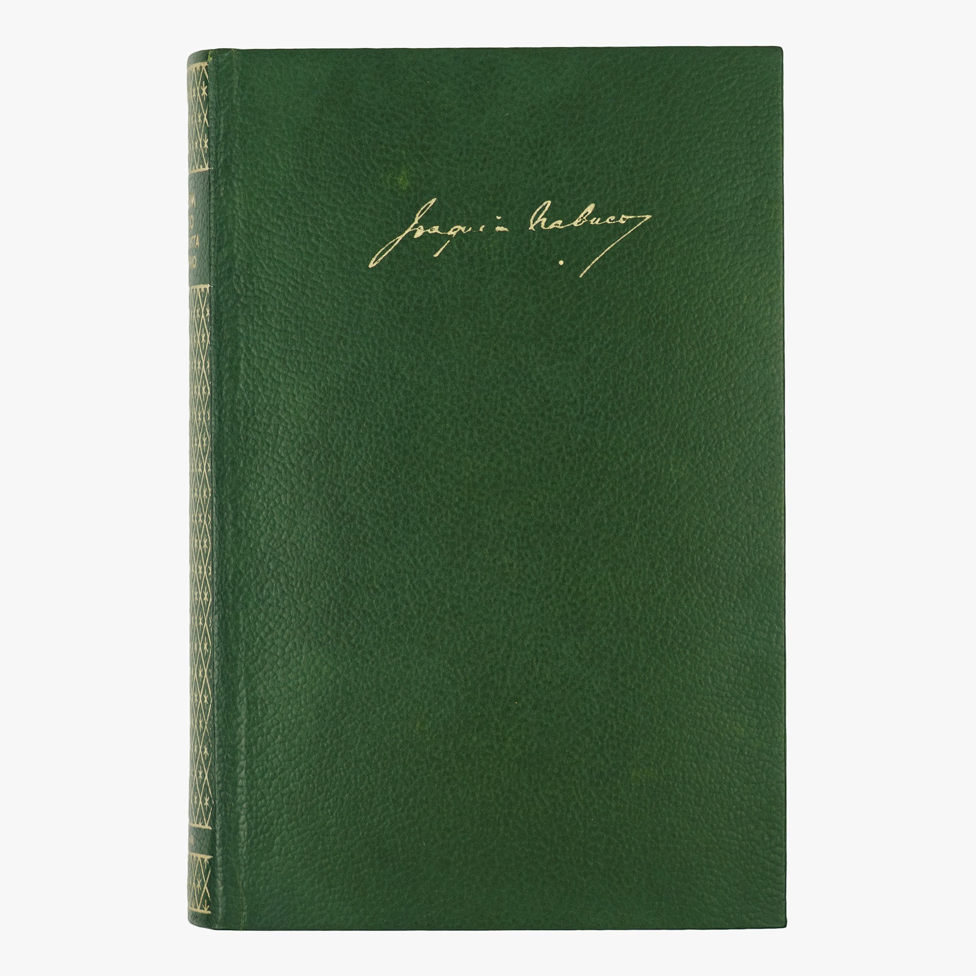 Joaquim Nabuco — Um Estadista do Império (Editora Nova Aguilar, 1975). Livro físico. Capa de couro com douração.