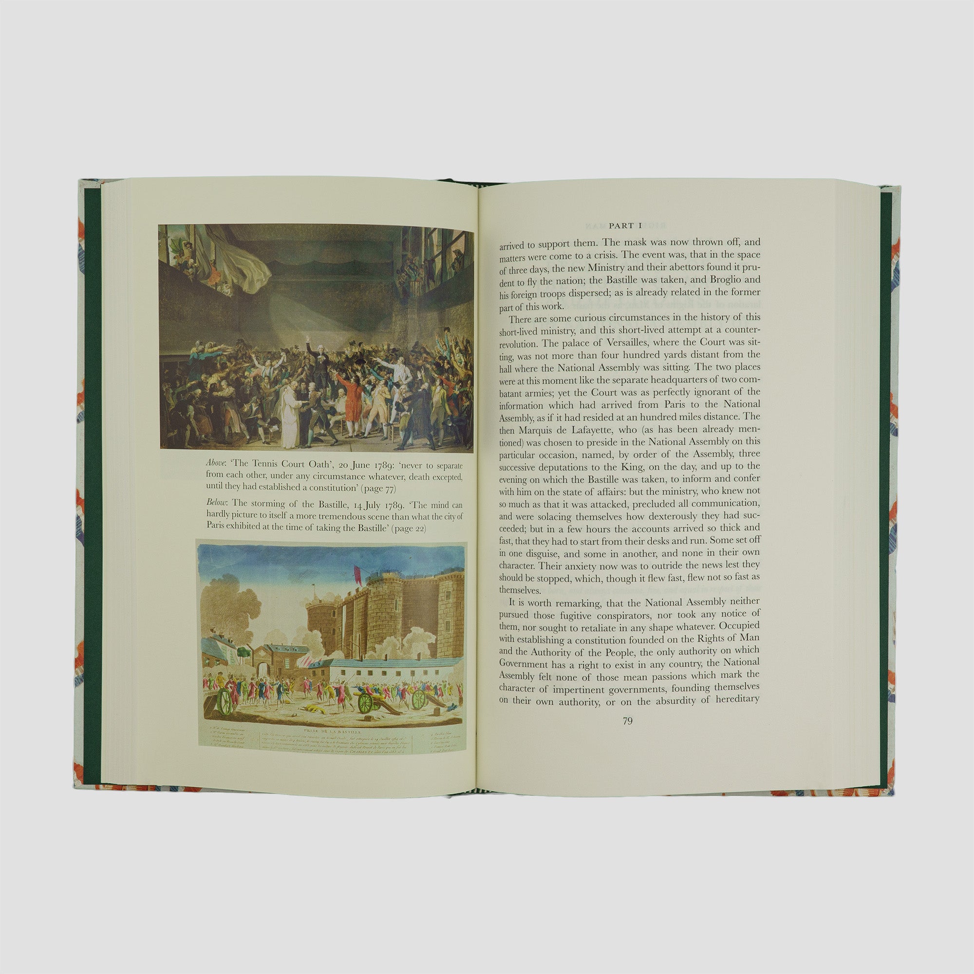 livro Rights of Man de Thomas Paine edição Folio Society 2007. Ilustrações e textos internos.
