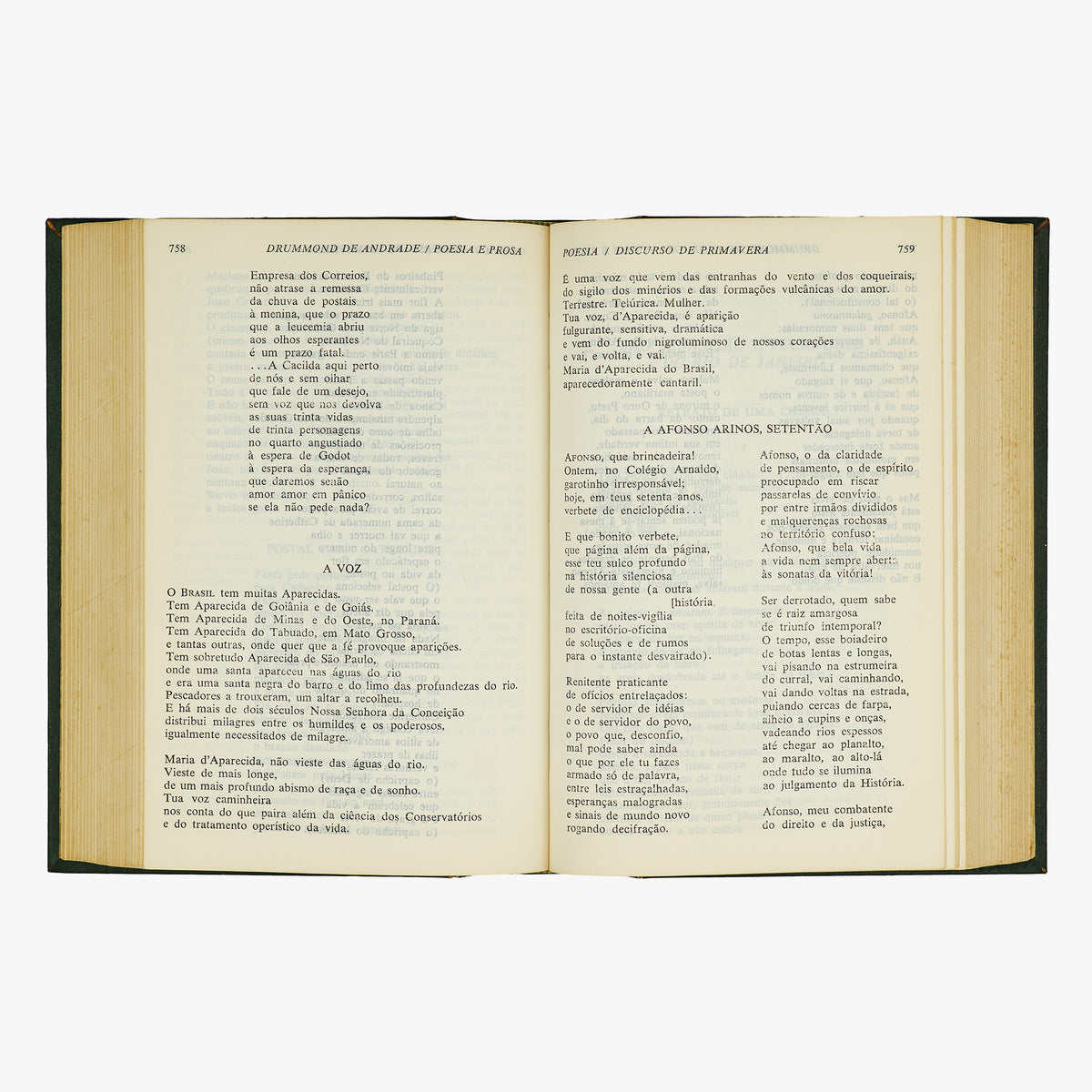 DRUMMOND DE ANDRADE, Carlos (1902–1987). Poesia e Prosa (Editora Nova Aguilar S.A., Rio de Janeiro, 1983).