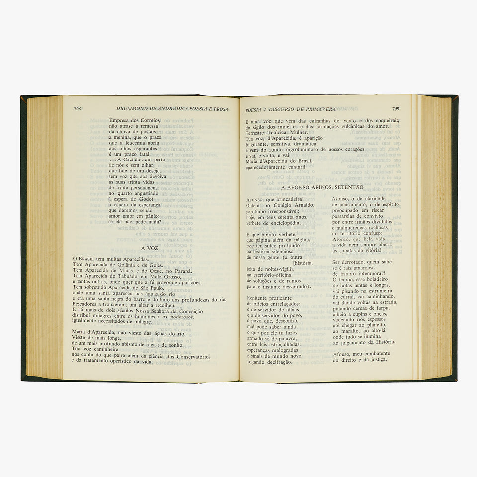 DRUMMOND DE ANDRADE, Carlos (1902–1987). Poesia e Prosa (Editora Nova Aguilar S.A., Rio de Janeiro, 1983).