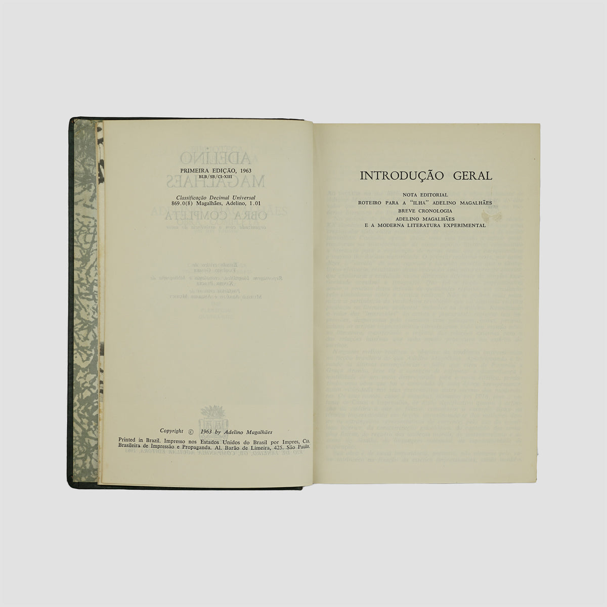 livro Obra completa Adelino Magalhães primeira edição 1963