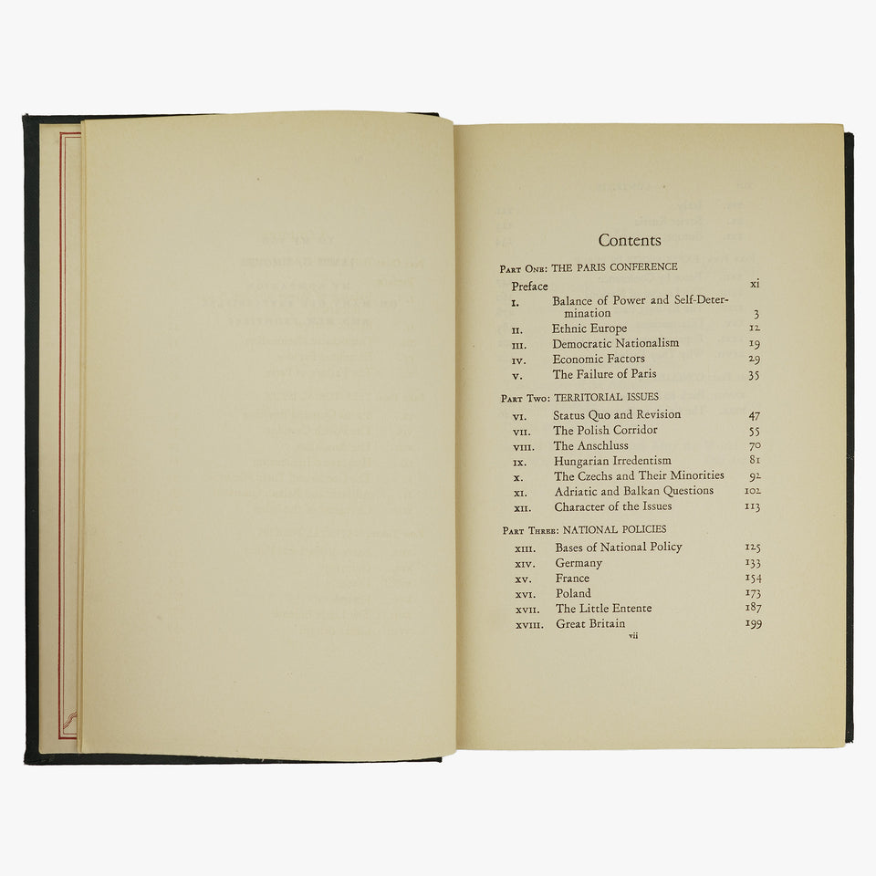 SIMONDS, Frank H. (1878-1936). Can Europe Keep the Peace? (Hamish Hamilton, Ltd., London, circa 1930).
