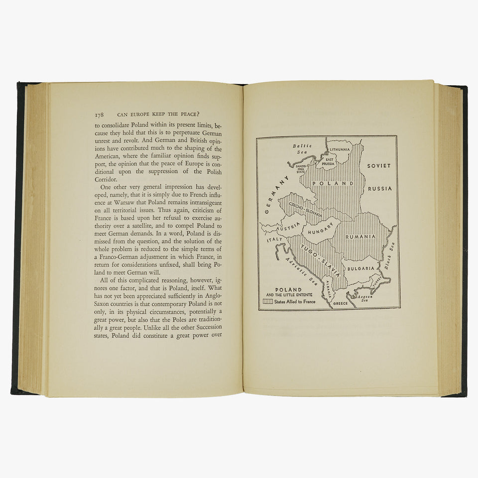 SIMONDS, Frank H. (1878-1936). Can Europe Keep the Peace? (Hamish Hamilton, Ltd., London, circa 1930).
