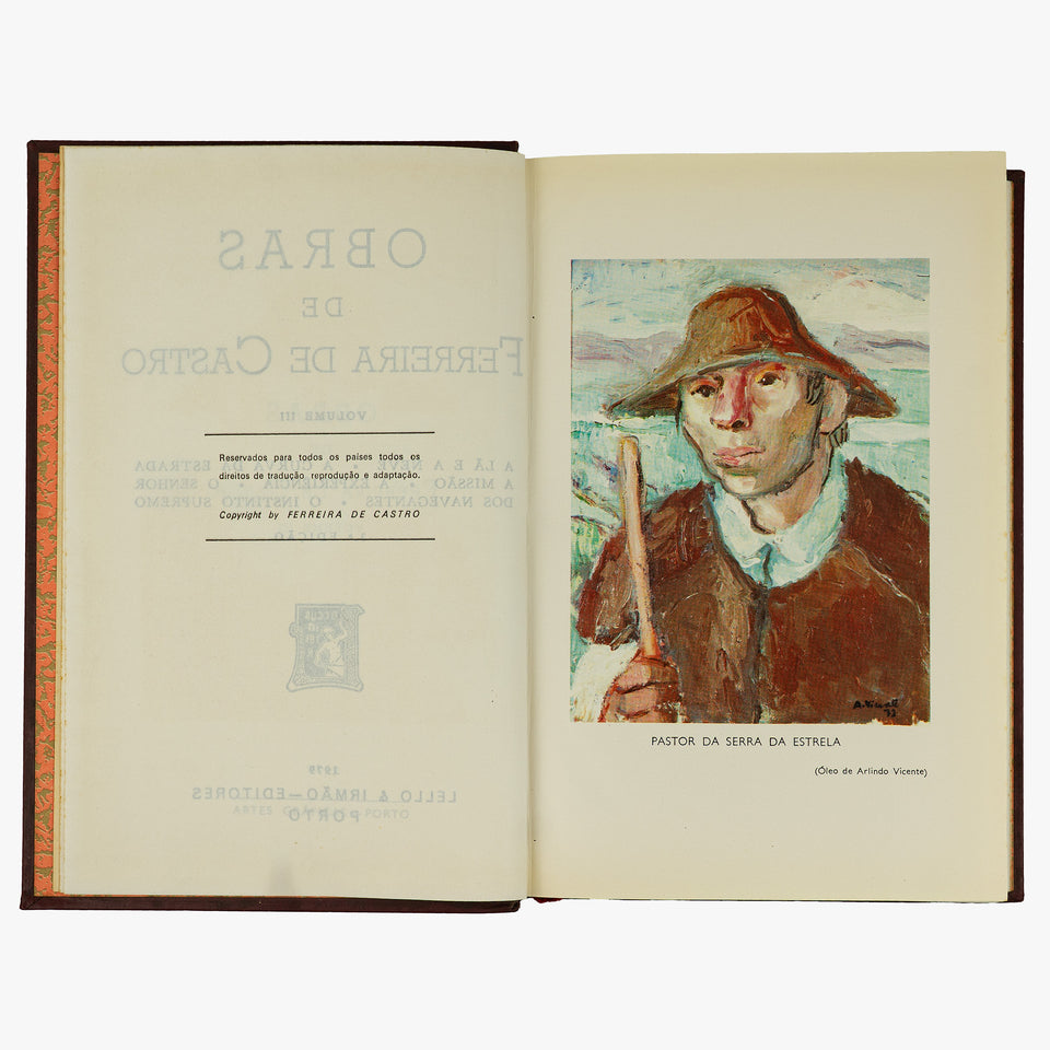 CASTRO, Ferreira de (1898–1974). Obras (Lello & Irmão, Porto, 1979), 4 vols.