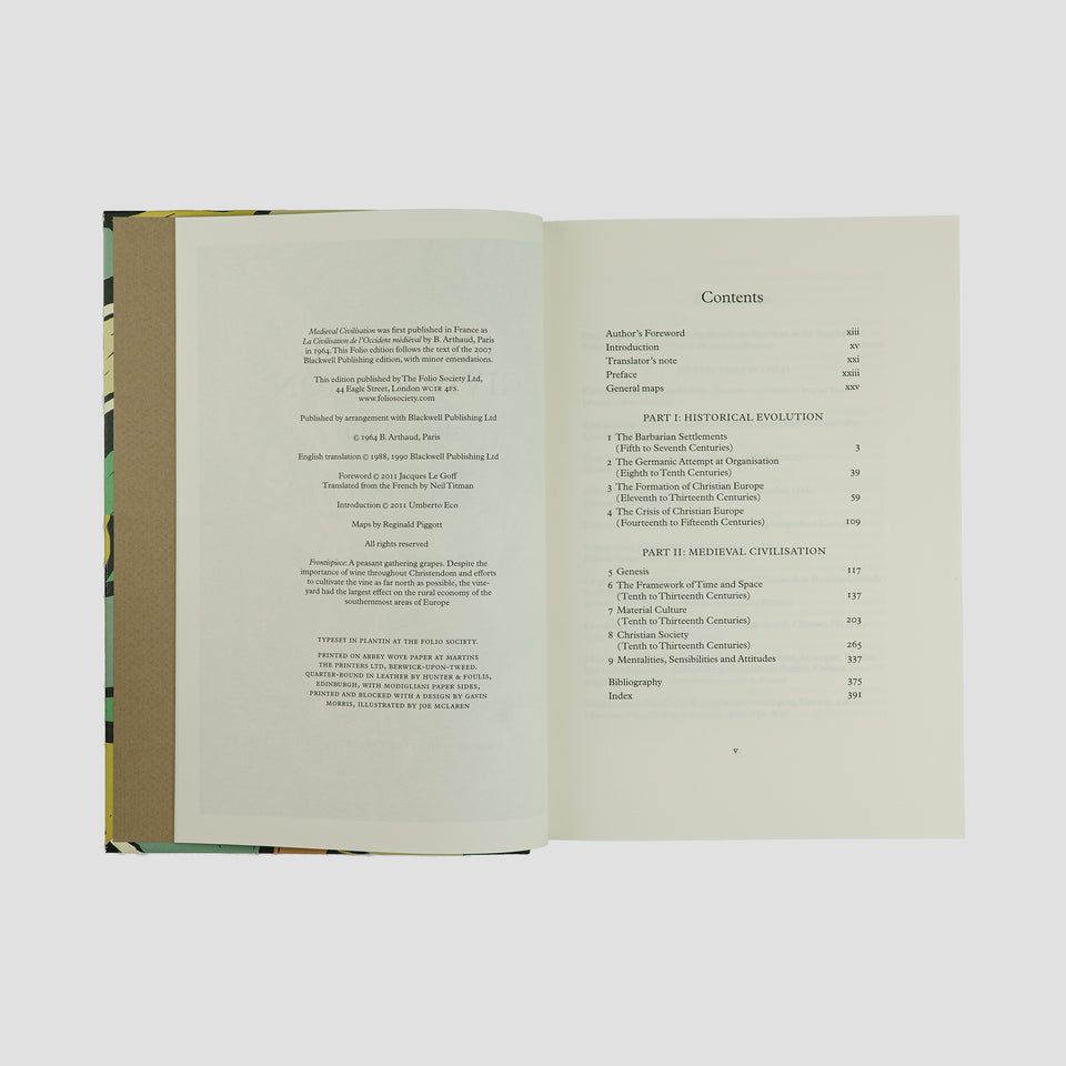 LE GOFF, Jacques (1924–2014). Medieval Civilisation, 400 – 1500 (The Folio Society, London, 2011).