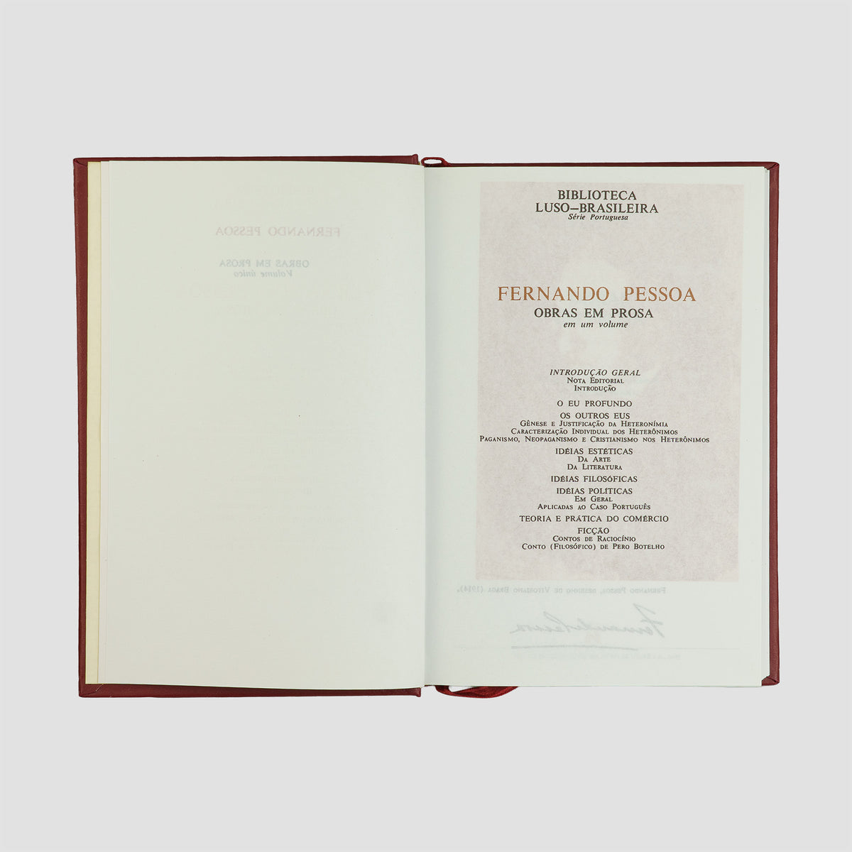 PESSOA, Fernando (1888–1935). Obras em prosa (Editora Nova Aguilar, Rio de Janeiro, 2005); Obra poética (Editora Nova Aguilar, Rio de Janeiro, 2006), 2 vols.