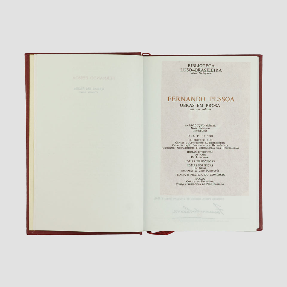 PESSOA, Fernando (1888–1935). Obras em prosa (Editora Nova Aguilar, Rio de Janeiro, 2005); Obra poética (Editora Nova Aguilar, Rio de Janeiro, 2006), 2 vols.