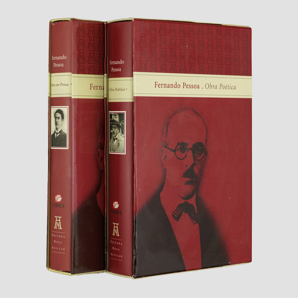 PESSOA, Fernando (1888–1935). Obras em prosa (Editora Nova Aguilar, Rio de Janeiro, 2005); Obra poética (Editora Nova Aguilar, Rio de Janeiro, 2006), 2 vols.