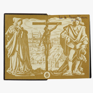 José Zorrilla — Leyendas (Aguilar, S. A. de Ediciones, 1951). Livro físico. Encadernação em couro com douração. Cortes tingidos ornamentados. 