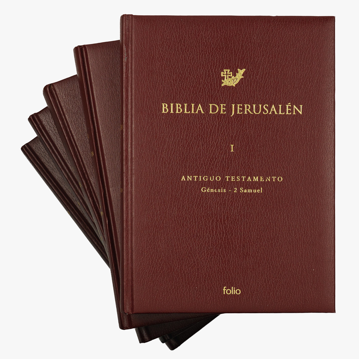 Biblia de Jerusalén (Editorial Desclée De Brouwer, S.A. / Ediciones Folio, S.A., Barcelona, 2006), 5 vols.