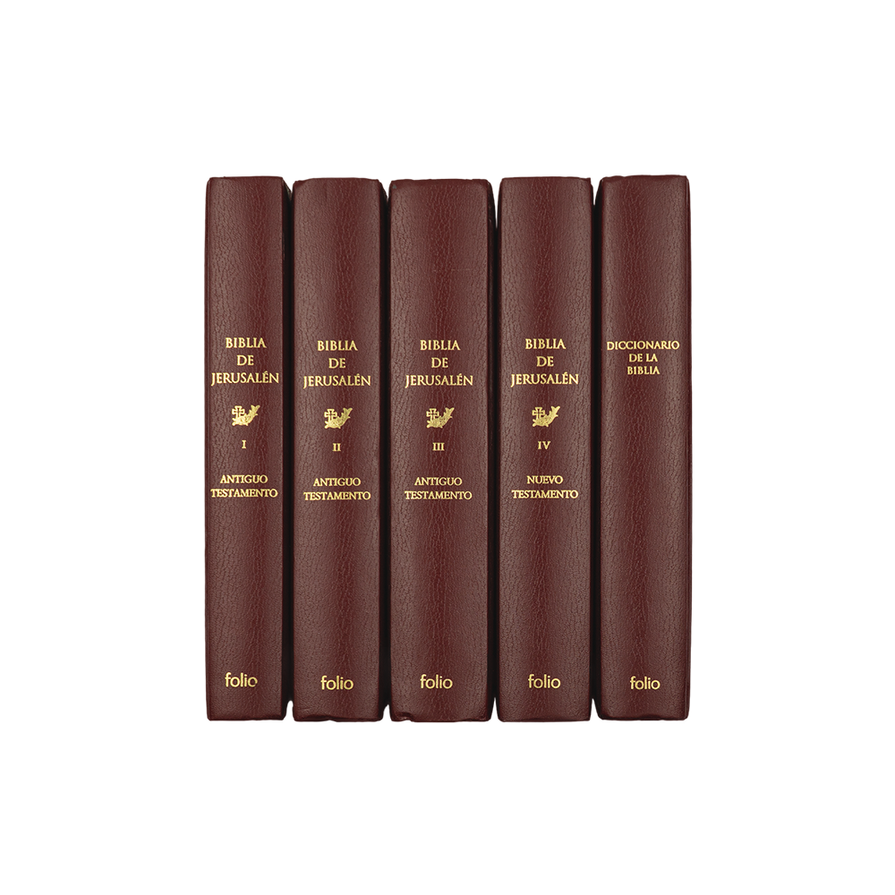 Biblia de Jerusalén (Editorial Desclée De Brouwer, S.A. / Ediciones Folio, S.A., Barcelona, 2006), 5 vols.