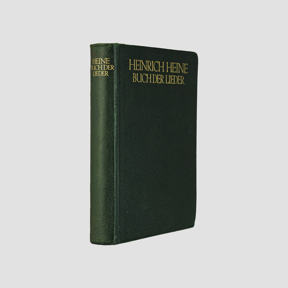 livro Buch der Lieder de Heinrich Heine edição circa 1900